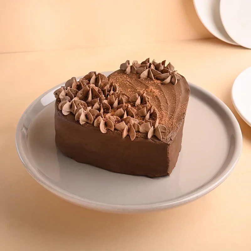 Floral Heart Chocolate Cake Delice