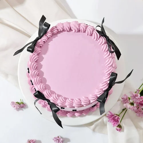 Layers And Bow Cream Cake Delice 