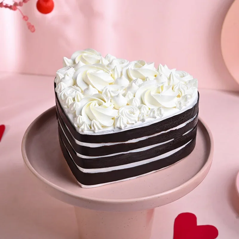 Heart Shape Chocolate Cake Delice