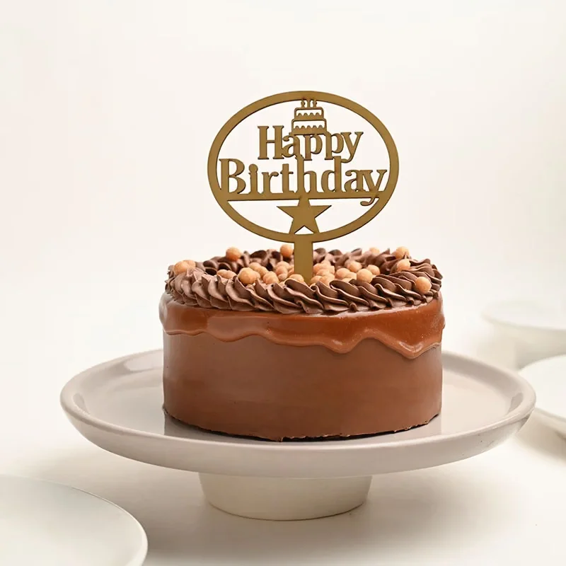 Decadent Happy Birthday Chocolate Butterscotch Cake Sweet