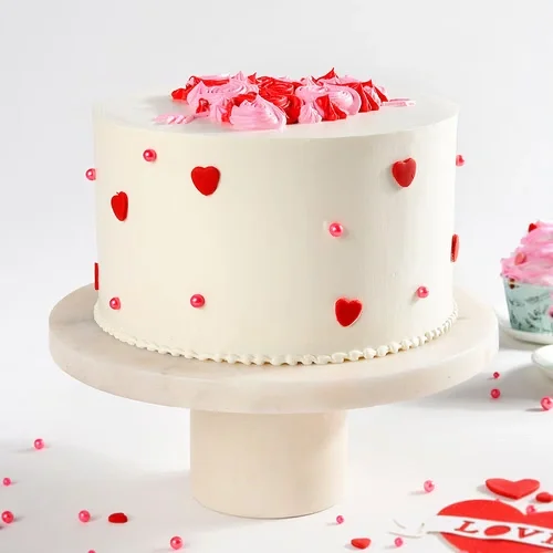 Rose Hearts Cake Sweet 