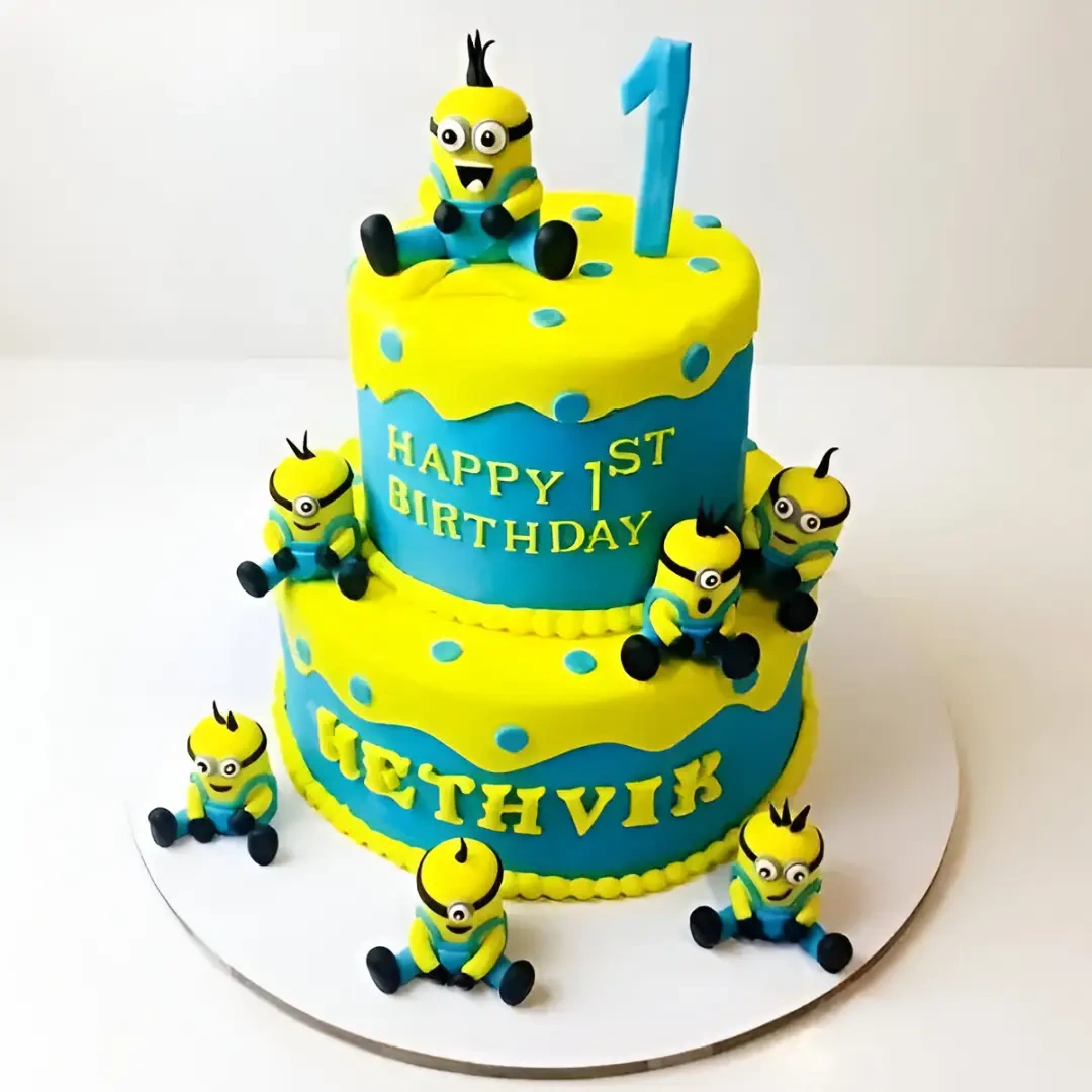 2 Tier Minion Theme Cake Dream