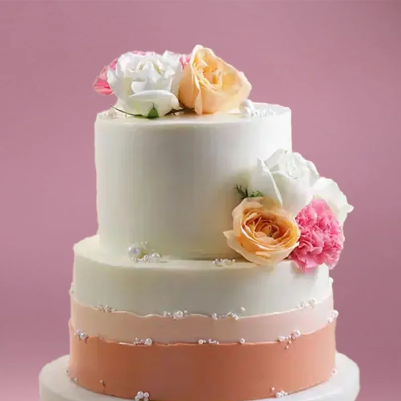 Ombre Petals N Pearls Cake Sweet