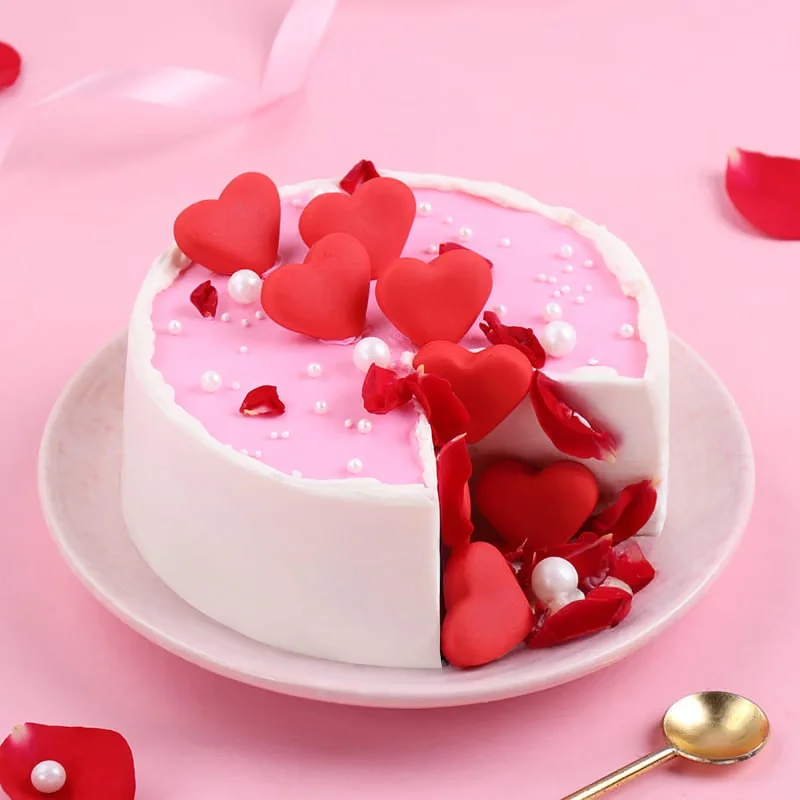 Hearts Chocolate Cake Delice