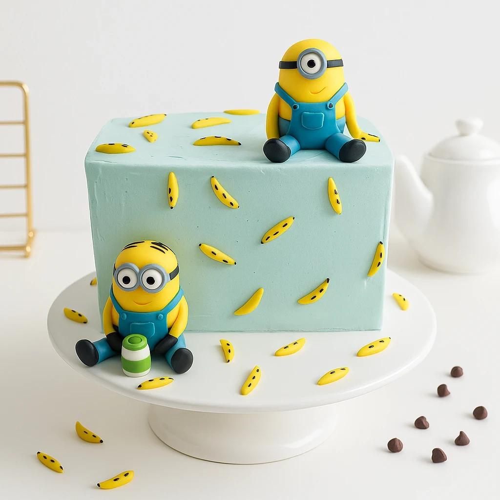 Minion Theme Half Cake Bliss