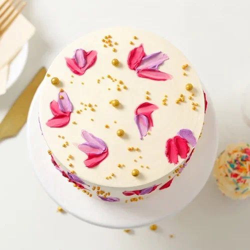 Floral Handpainted Cake Sweet