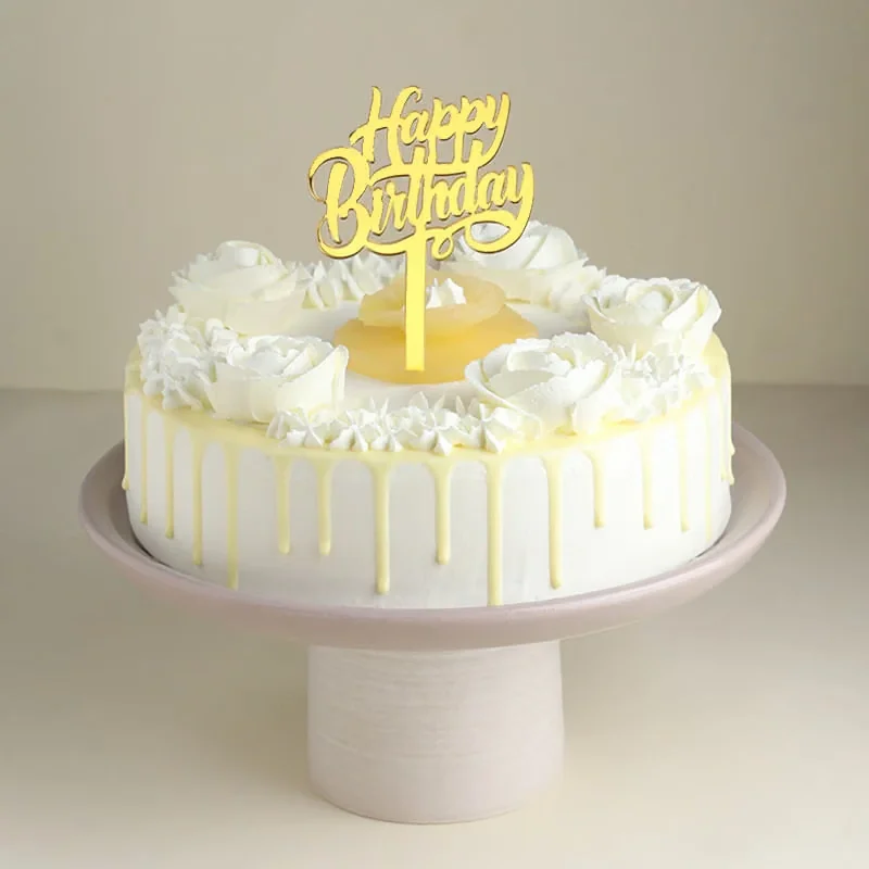 Birthday Bliss Pineapple Drip Cake Sweet 