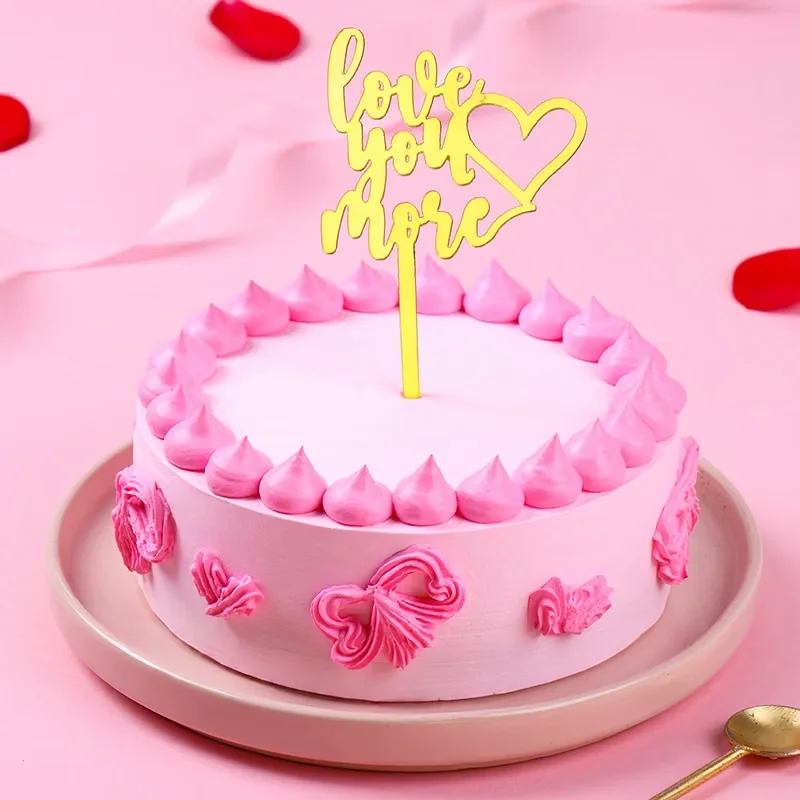 More Love Pink Swirl Chocolate Cake Delice