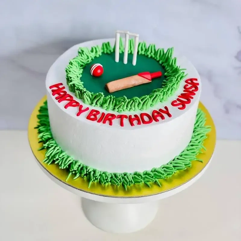 Simple Cricket Theme Cake Special