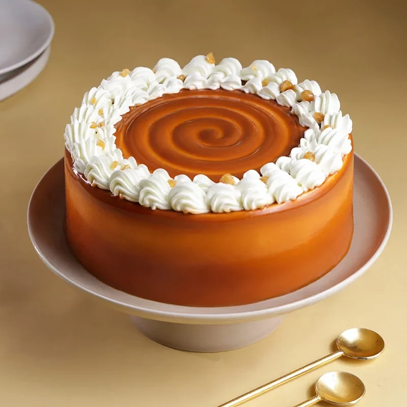 Caramel Glaze Butterscotch Cake Delice