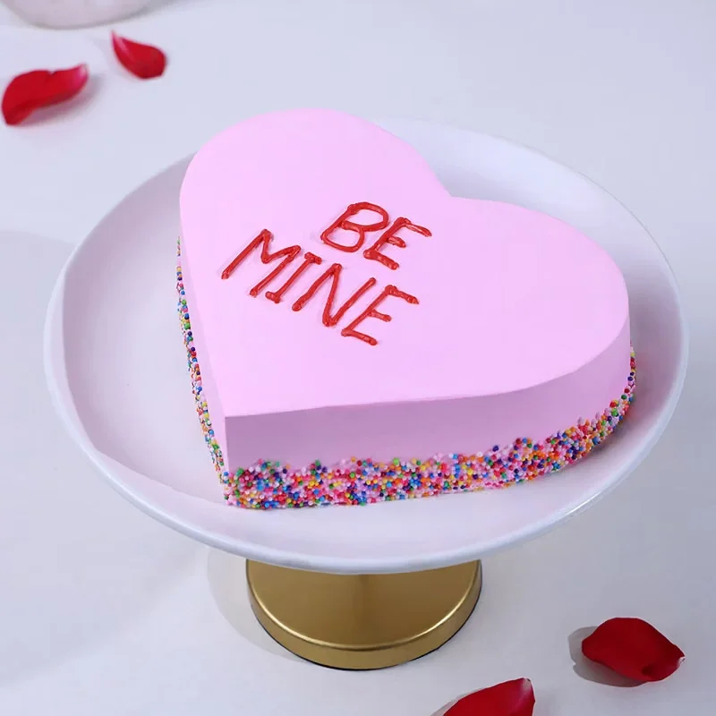Be Mine Butterscotch Heart Cake Sweet
