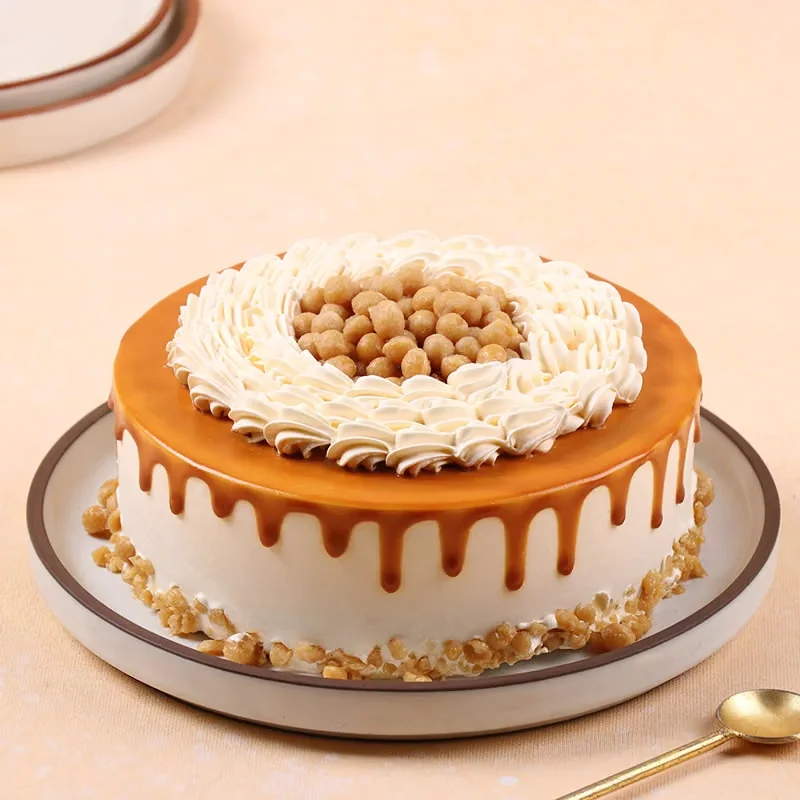 Eggless Melting Butterscotch Bliss Cake Delice