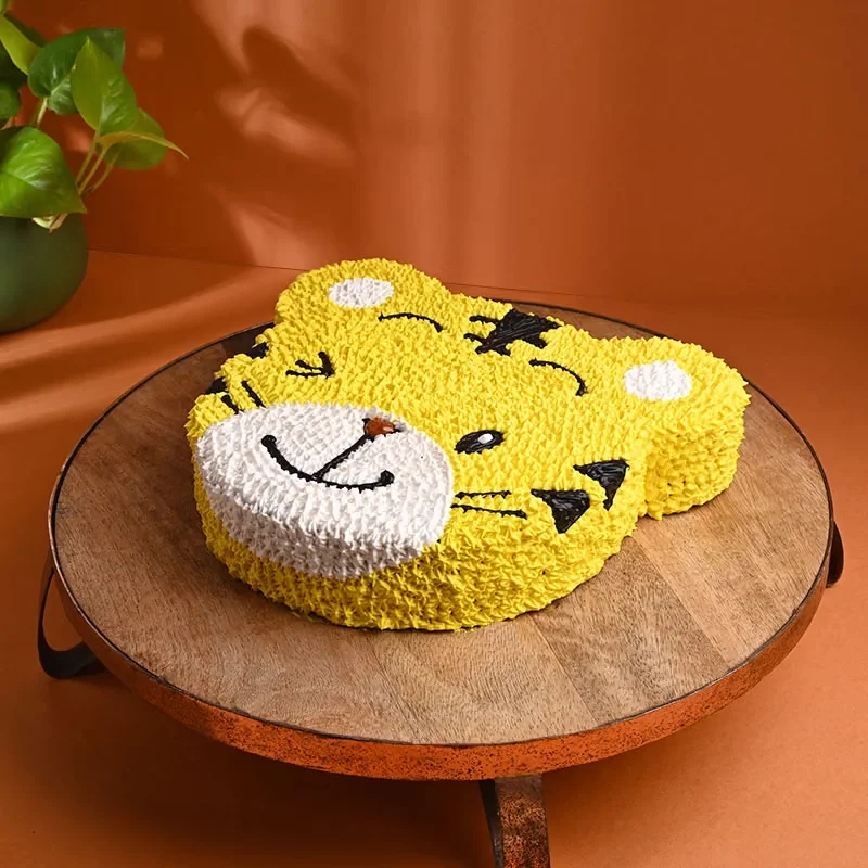 Creamy Delight Tiger Designer Cake Sweet