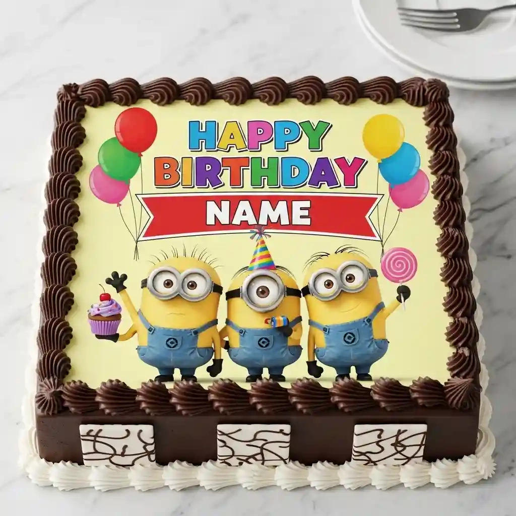 Minion Theme Chocolate Cake Rush