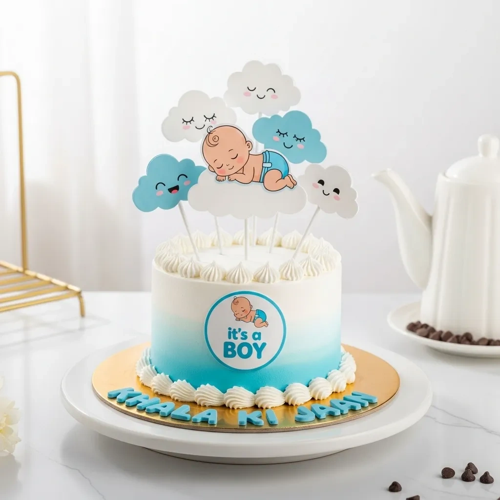 Baby Boy Welcome Cake Fantasy