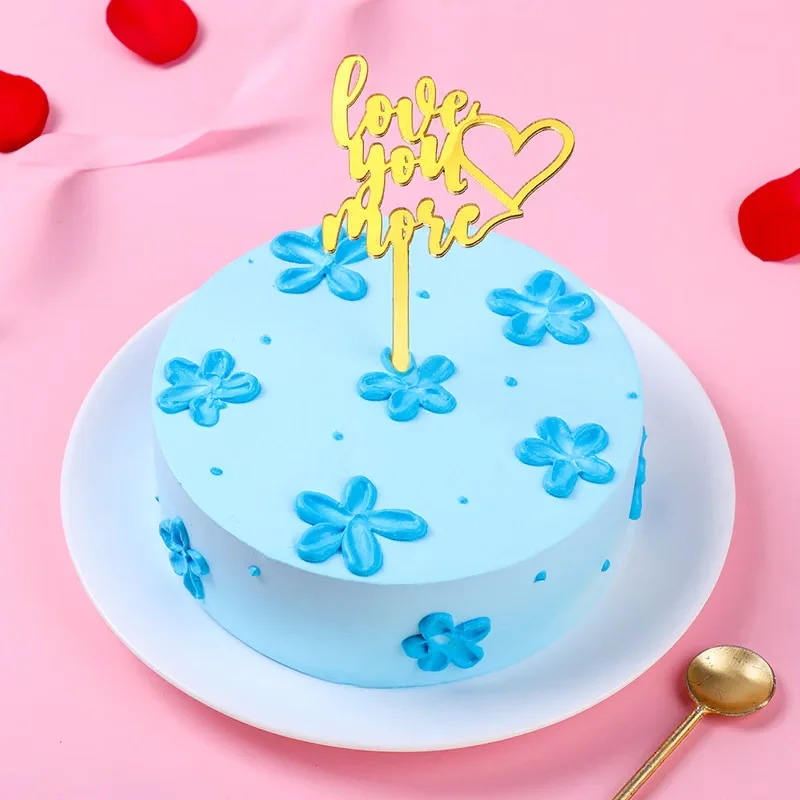 Love Blue Blossom Chocolate Cake Sweet