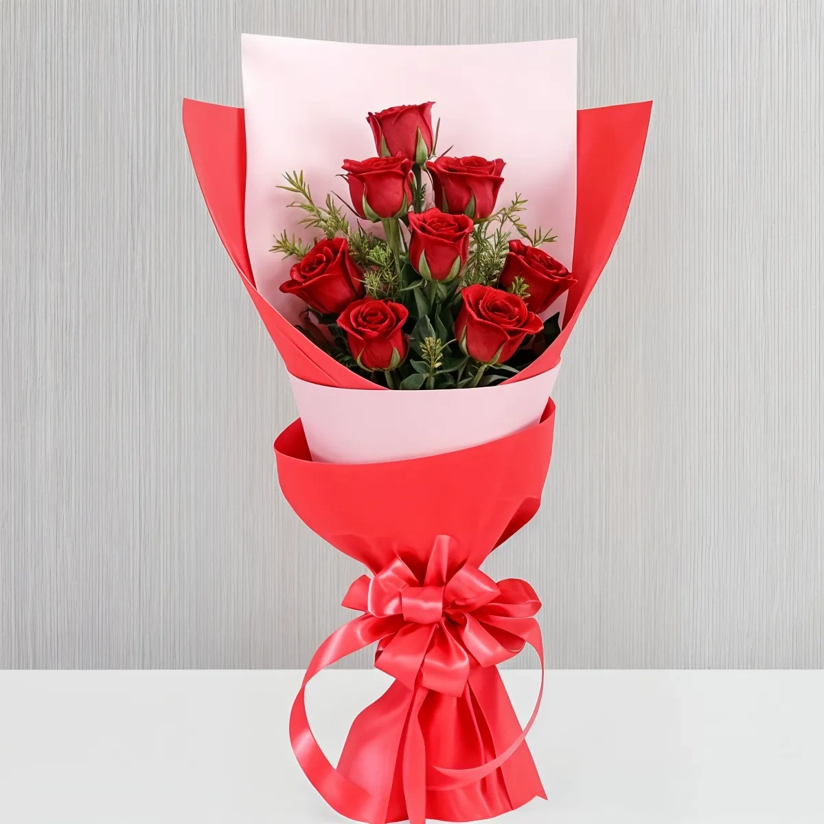 Exotic Red Rose Flowers  Bouquet 