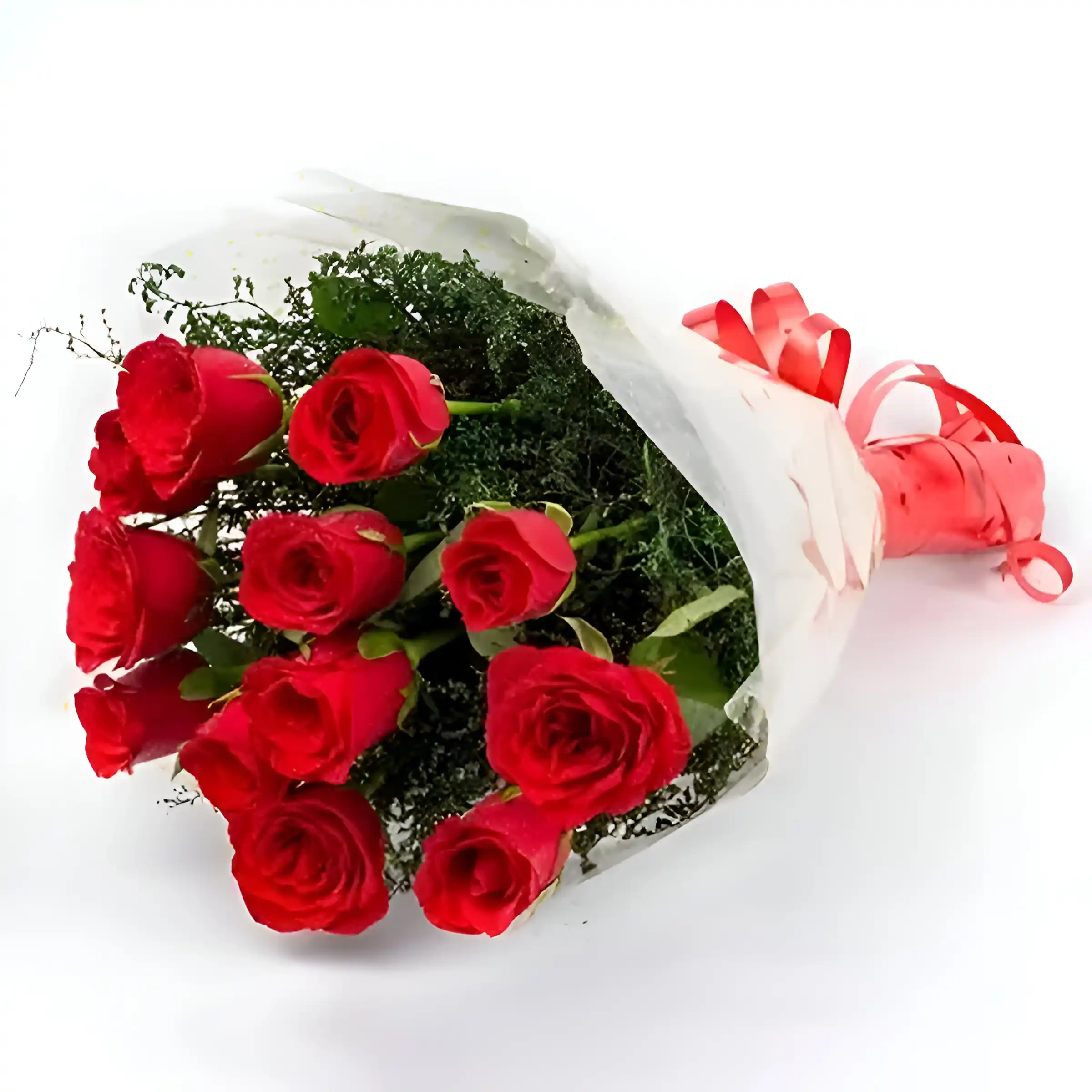 Radiant Red Rose Flowers  Bunch 