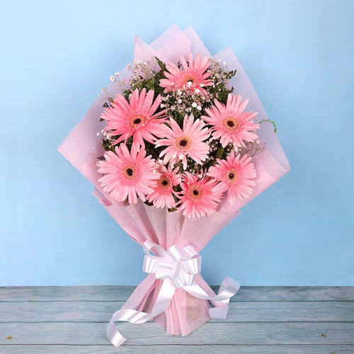 Magic Of Love Pink Roses Floral Bunch