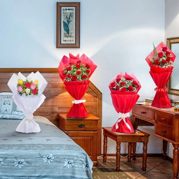 Blooming Joy Rose Flowers Bouquets