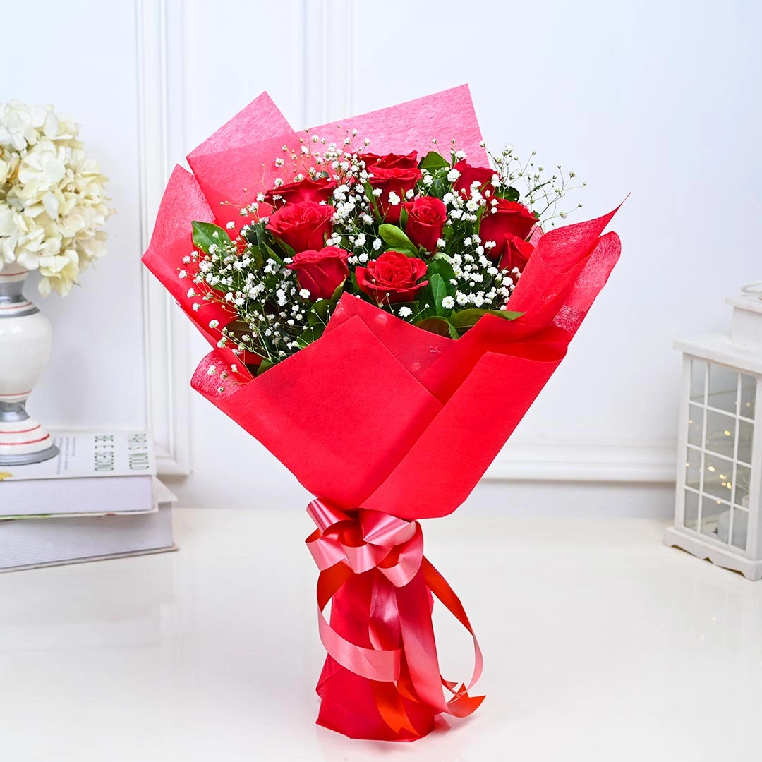 Love Forever Red Flowers Rose Bouquet