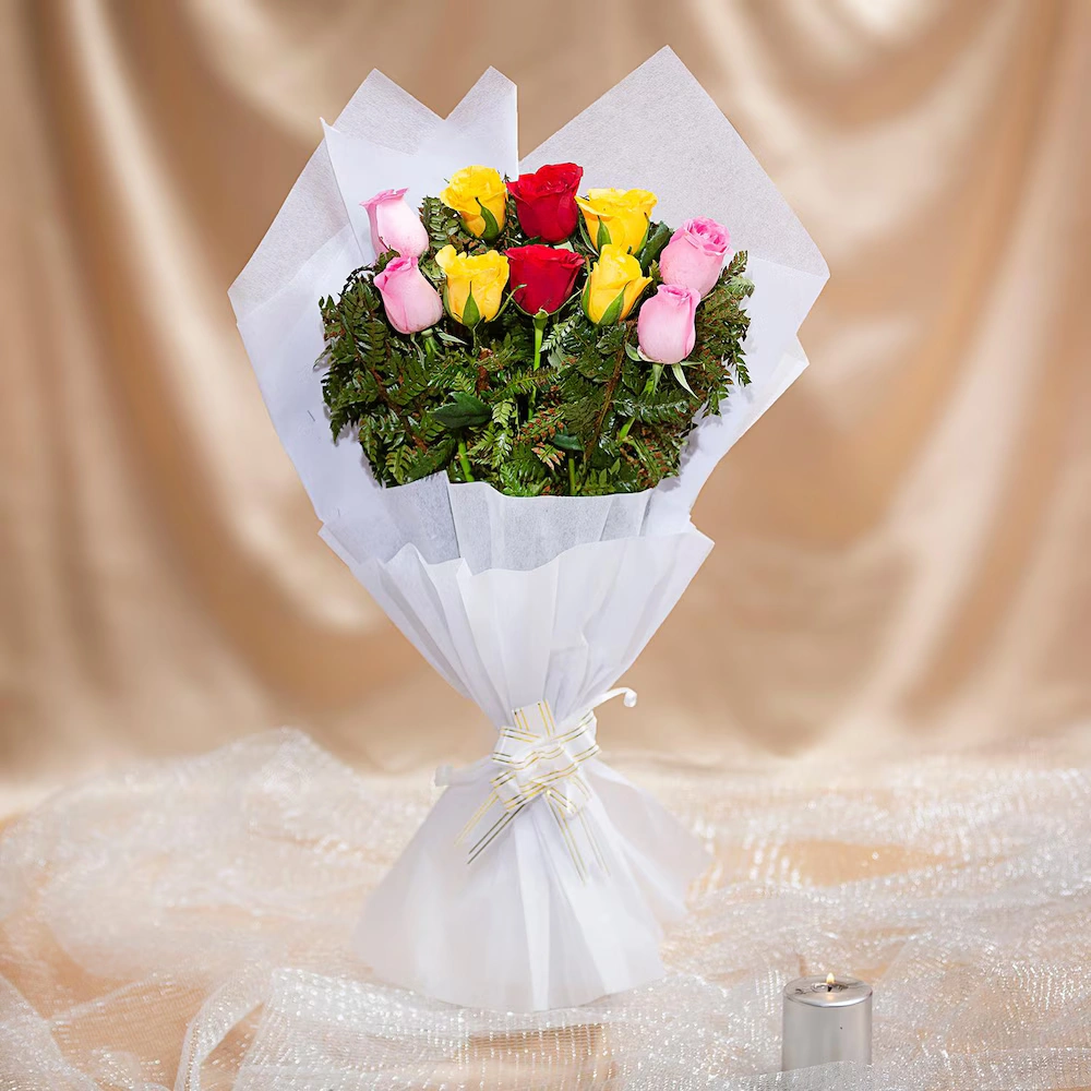 Blend Of Emotions Roses Flowers  Bouquet 