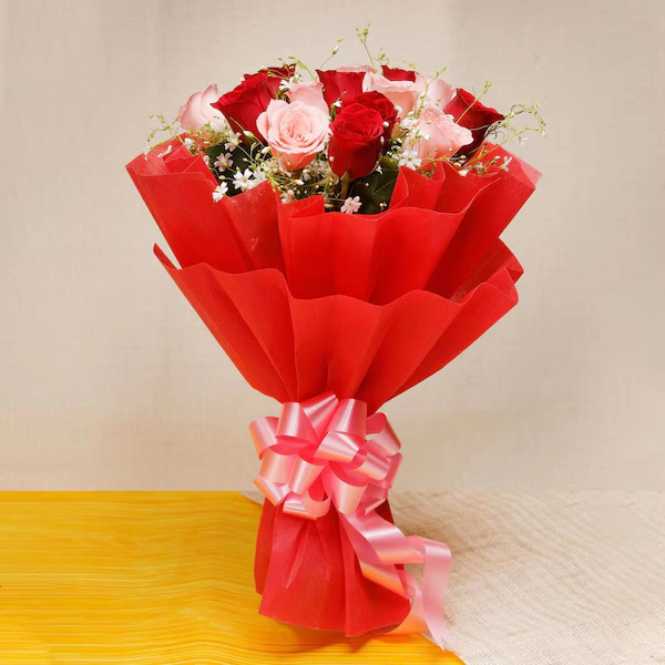 Memorable Moments A bouquet of Multicolored Roses Bouquet 