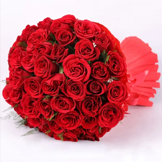 True Love - 40 Red Roses Flowers Bouquet