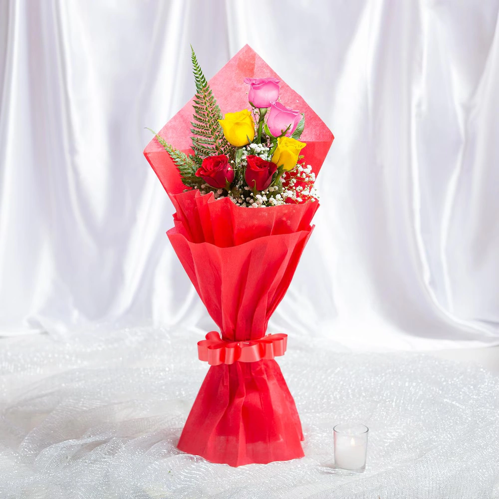 Sprinkle Mix Roses Flowers Bouquet