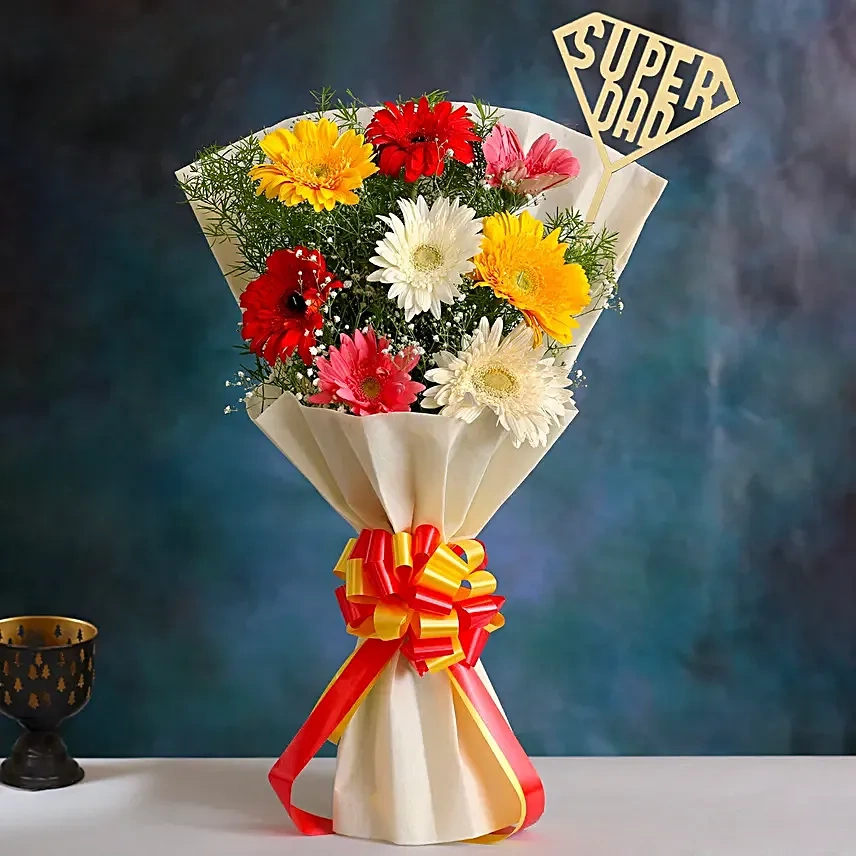 Vibrant Gerbera Medley Flowers Bouquet