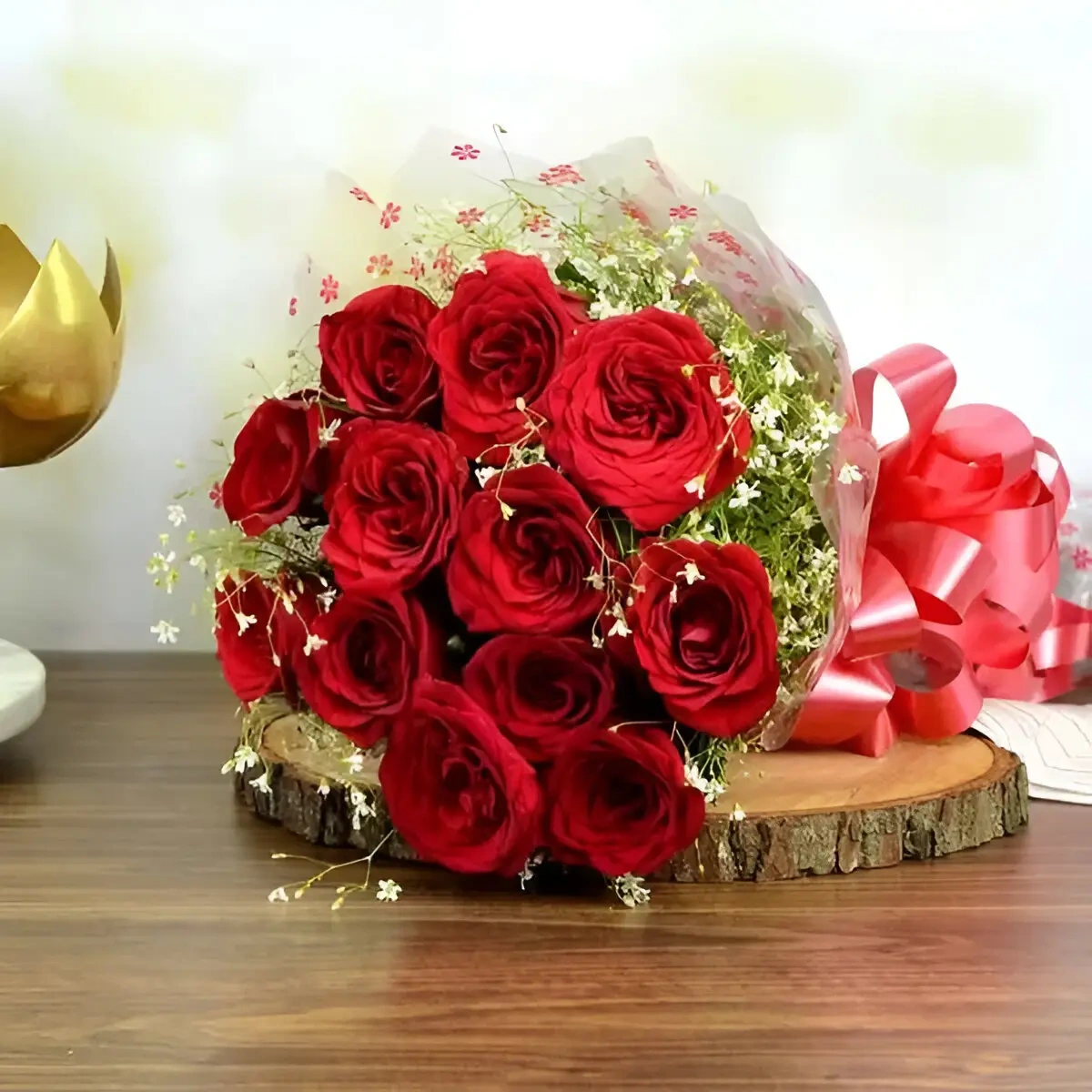 Roses in a Flowers Bouquet