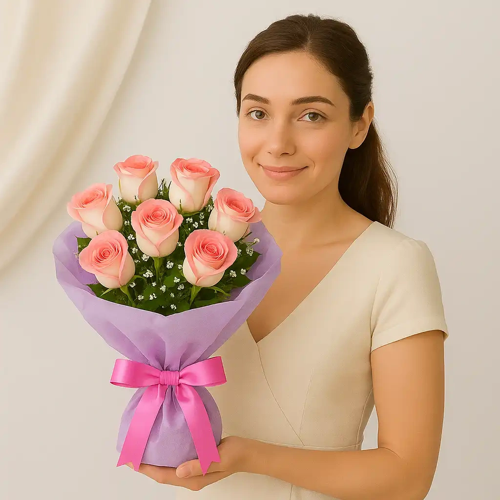 Beautiful Rose Flowers  Bouquet for GF 