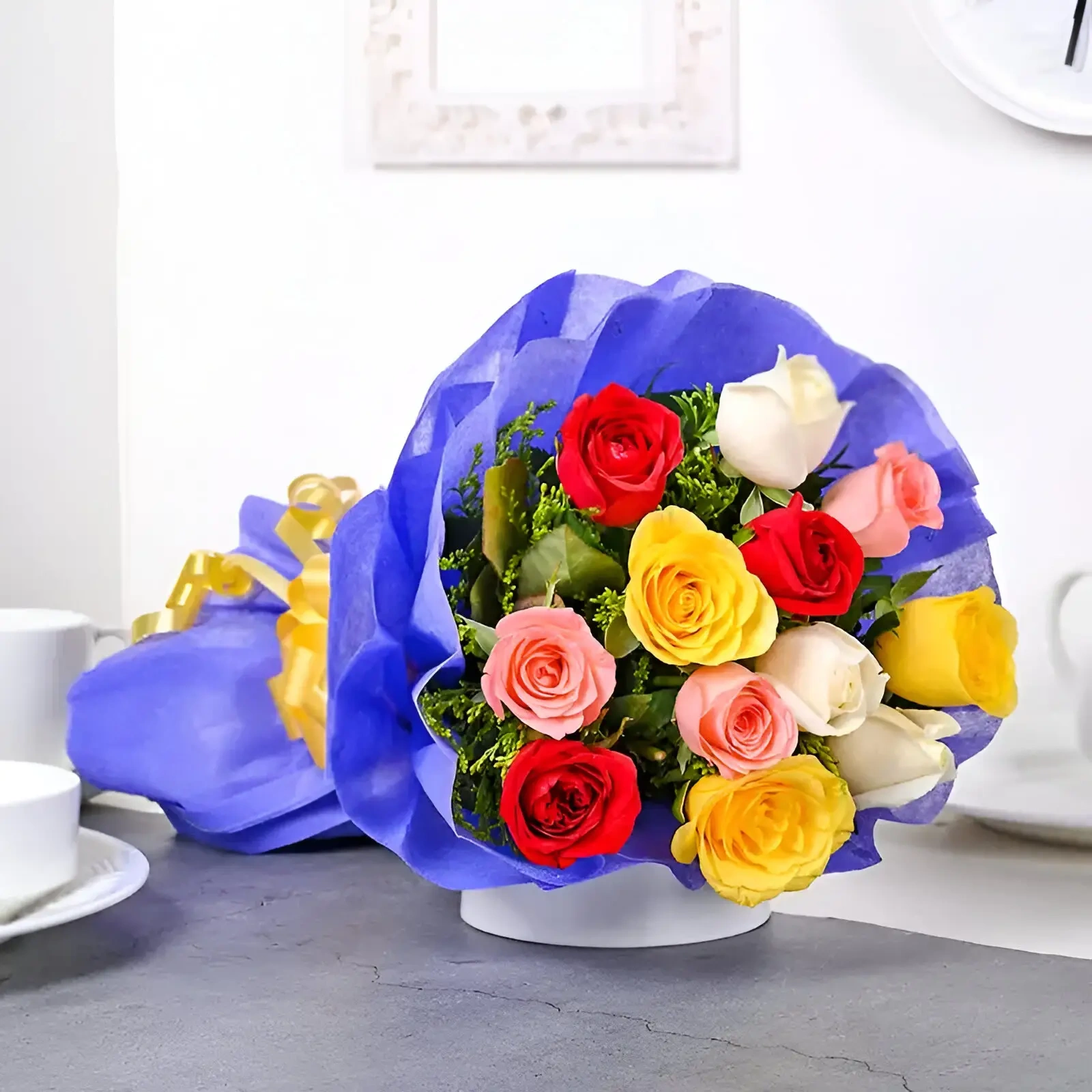 Mix Roses Flowers  Bouquet 