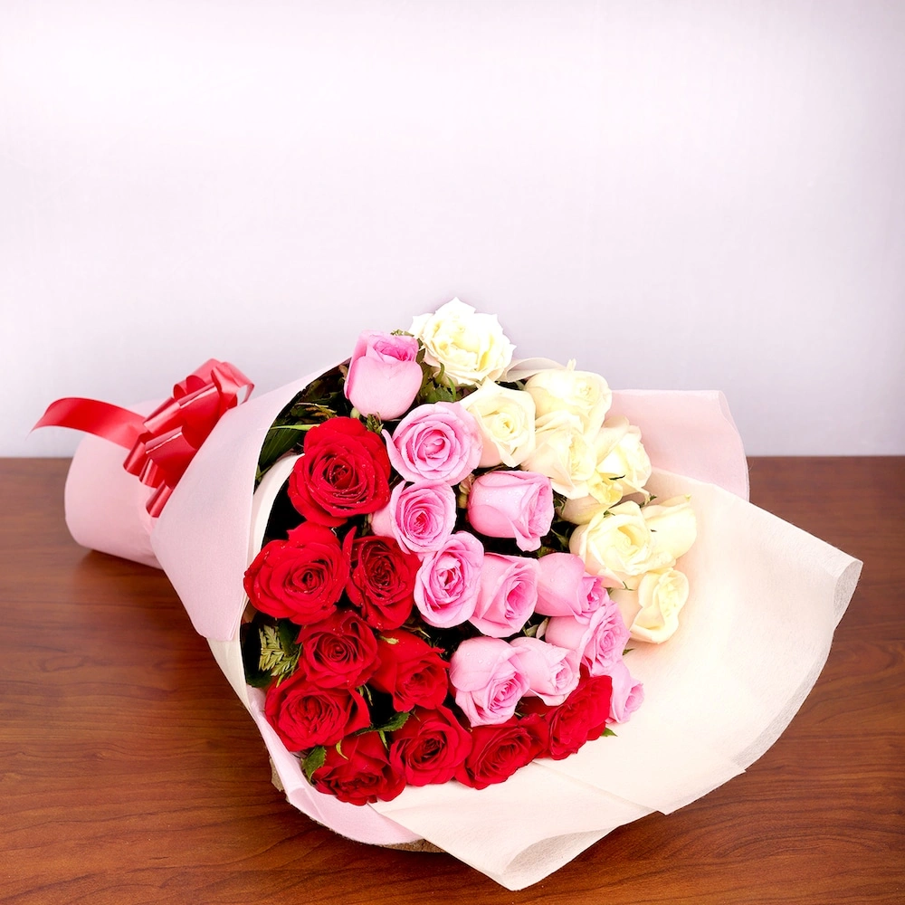 Special Mix Roses Bunch Flowers Bouquet