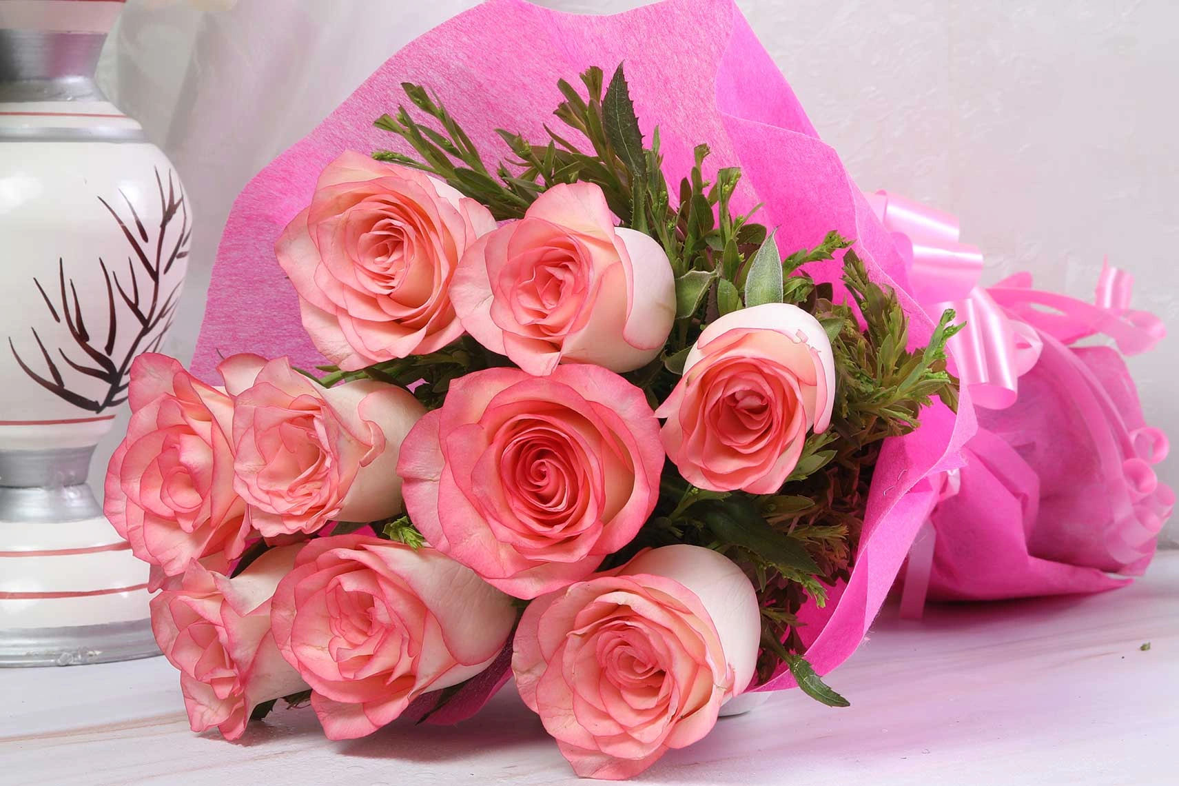 Pink Flowers rose collection