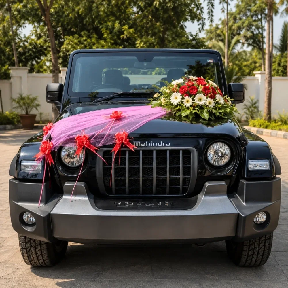 Ribbon Wedding Car Decoration Set