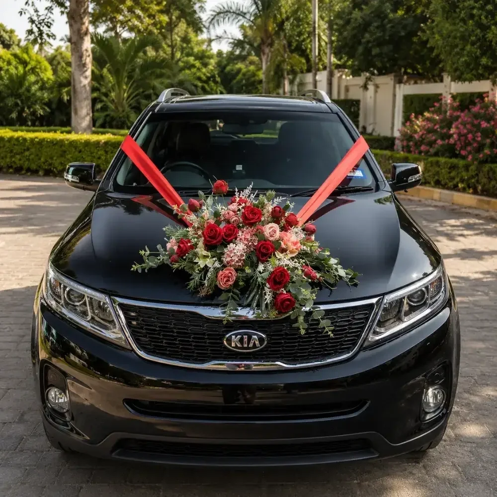 Simple Marriage Car Decoration Set