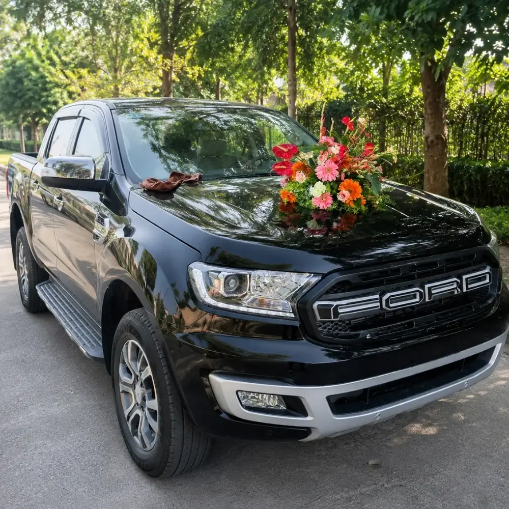 Marriage Car Decor With Rose Set