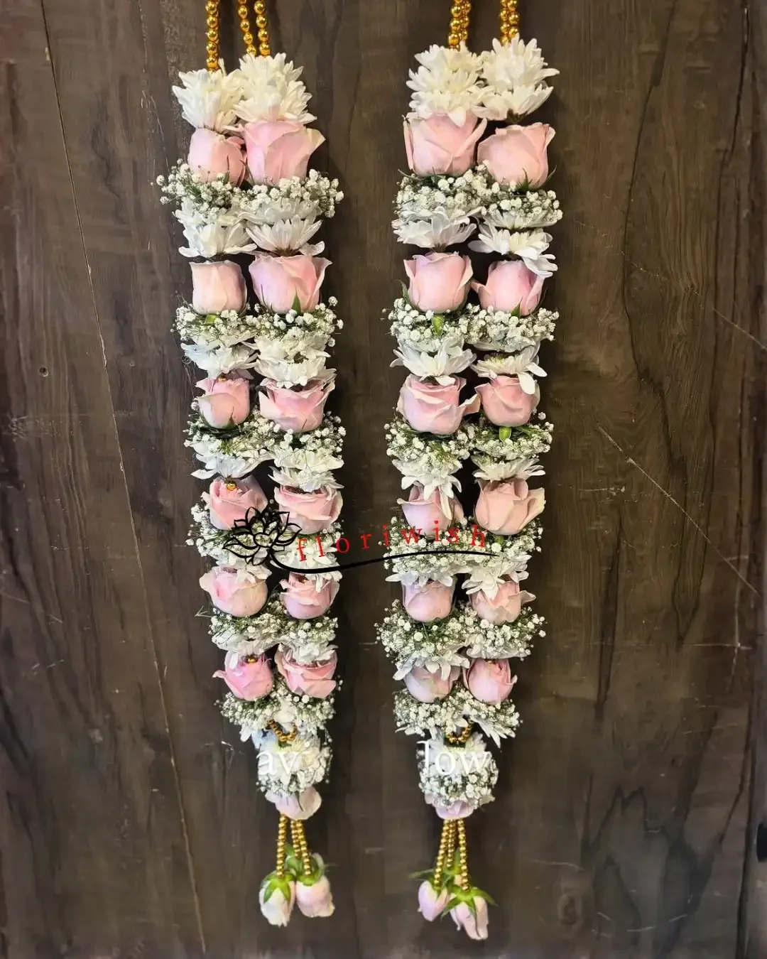 Pink Rose Jasmine Varmala