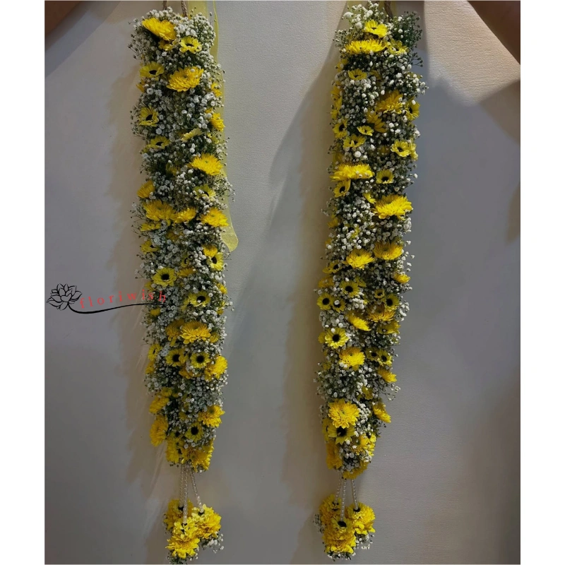 Yellow Flower Garland – Fresh Wedding Varmala