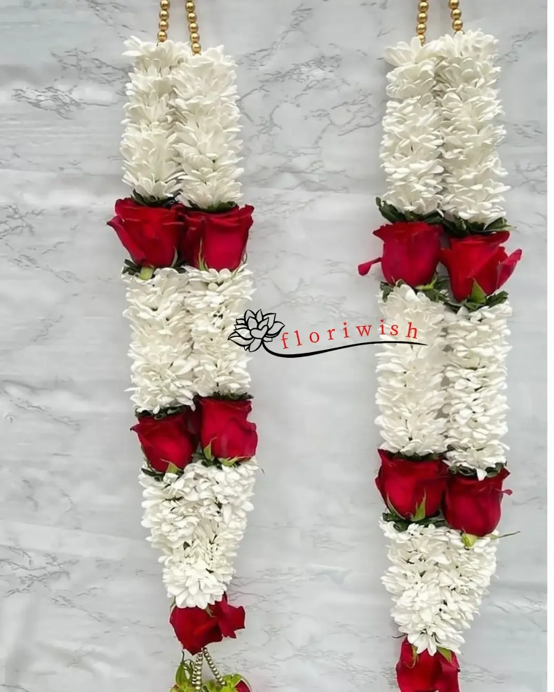 White Flower Rose Varmala