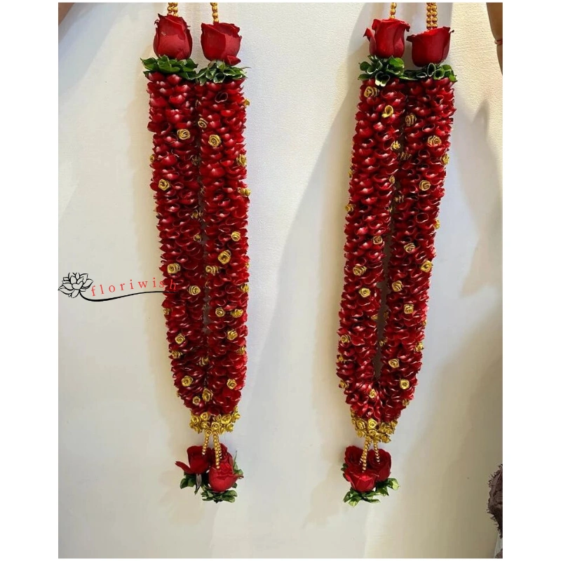 Red Rose Petals Varmala