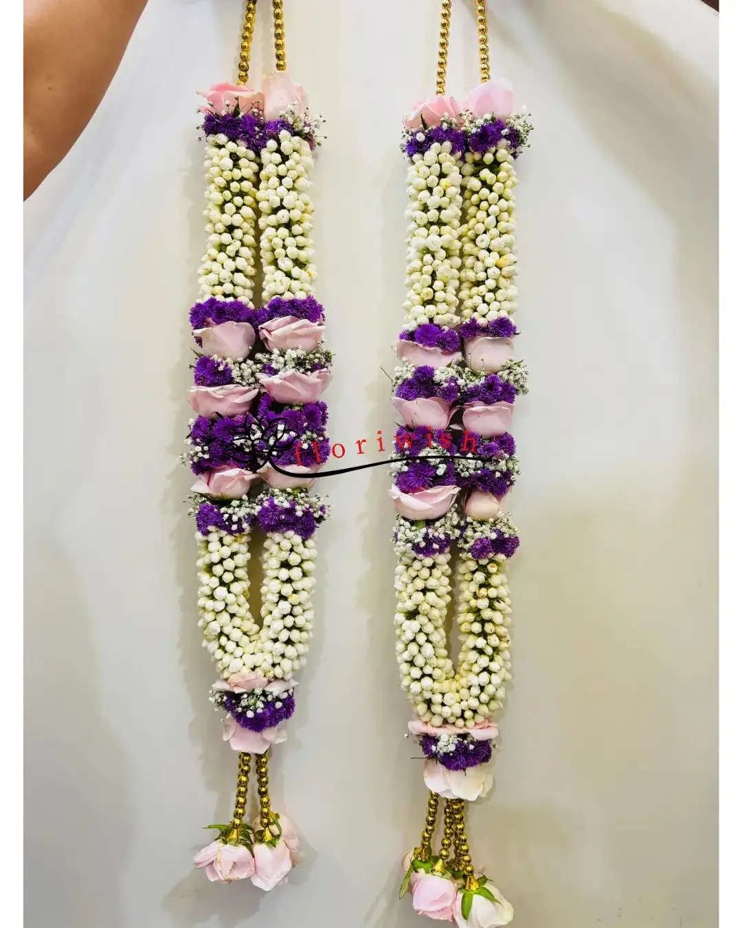 Pink Purple Mogra Varmala