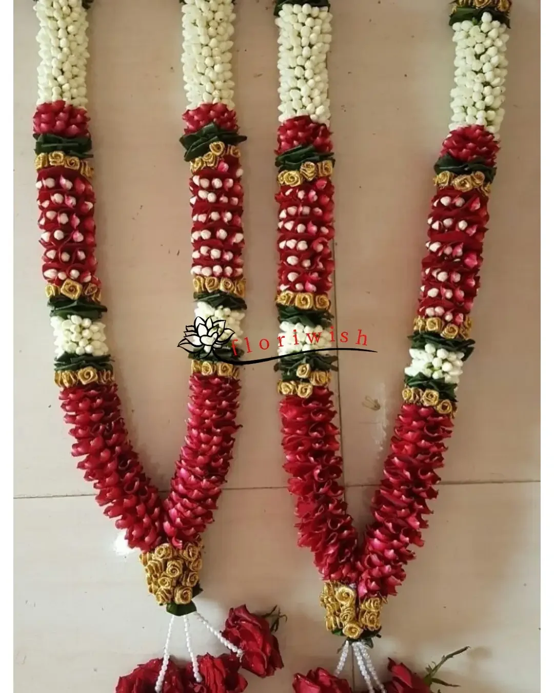 Baby White Flower Rose Petals Varmala