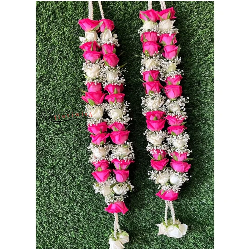 White Pink Varmala