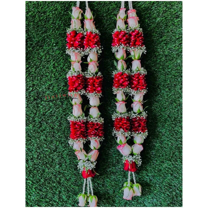 Pink Red Rose Petals Varmala