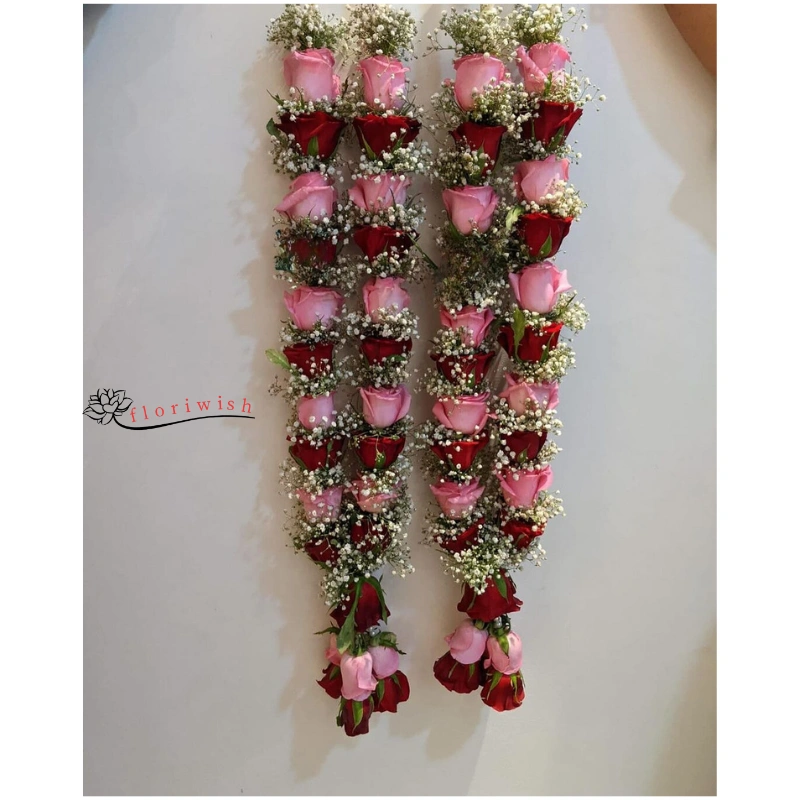 Red & Pink Rose Varmala