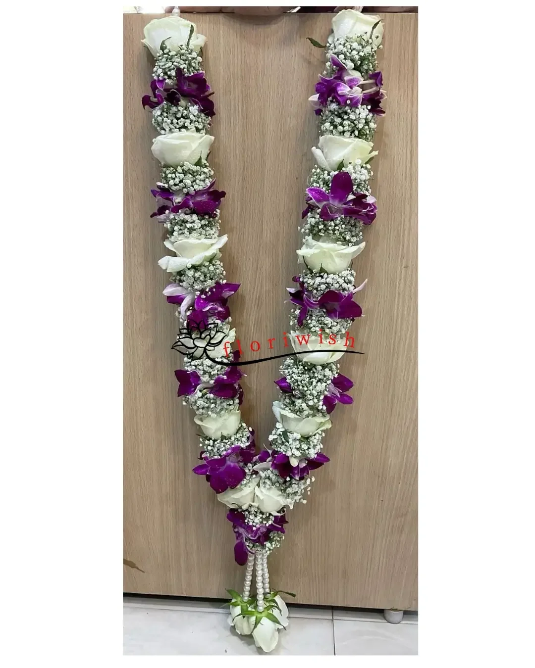 Rose and Orchid Varmala