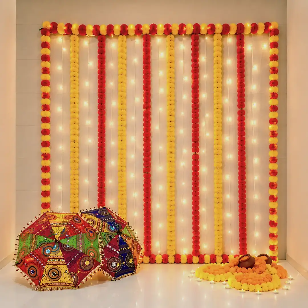 Flower Background Decoration Setup