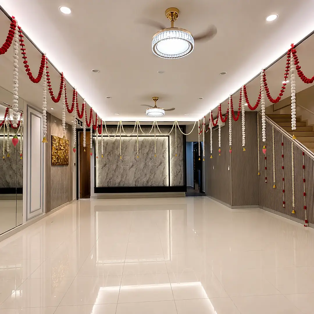 Grand Housewarming Floral Decoration Setup